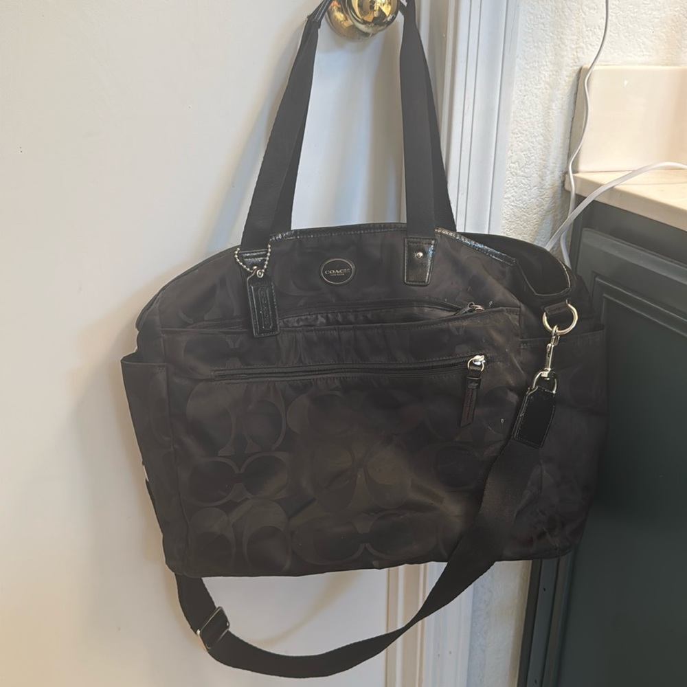 Coach diaper tote bag